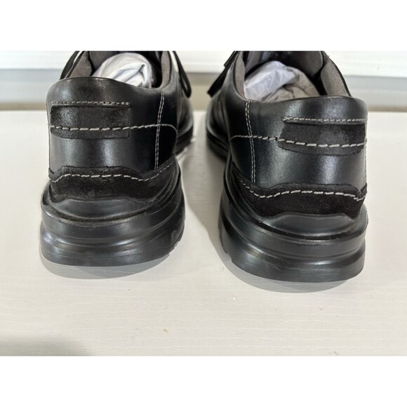 Clarks Gessler Oxford Lace Men's Leather Casual Shoe Size 12W Black Leather - Picture 8 of 11